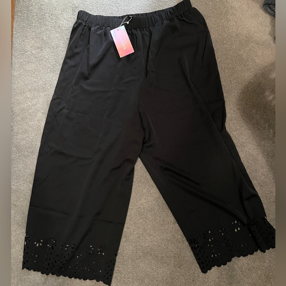 18/20 Bloomchic black capri pants.